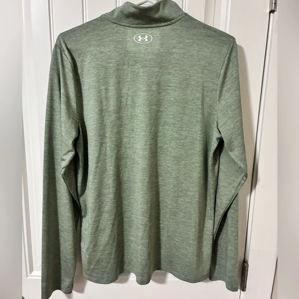 Under Armour Woman’s  Green Quarter-Zip Pullover - Picture 2 of 5